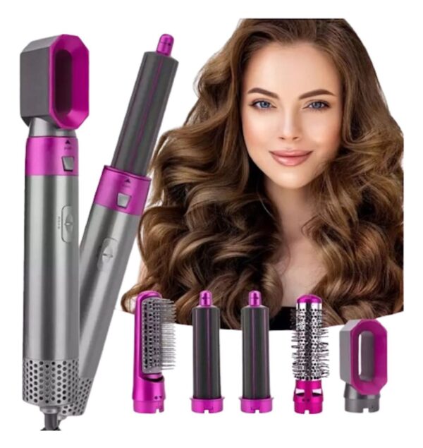 Cepillo Secador Set De Moldeador 5 En 1 Rizadoras  Profesional