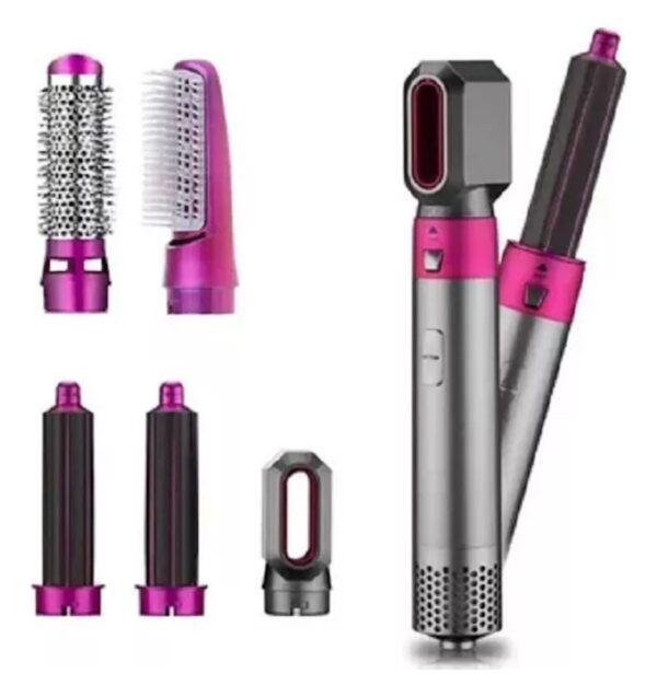 Cepillo Secador Set De Moldeador 5 En 1 Rizadoras  Profesional