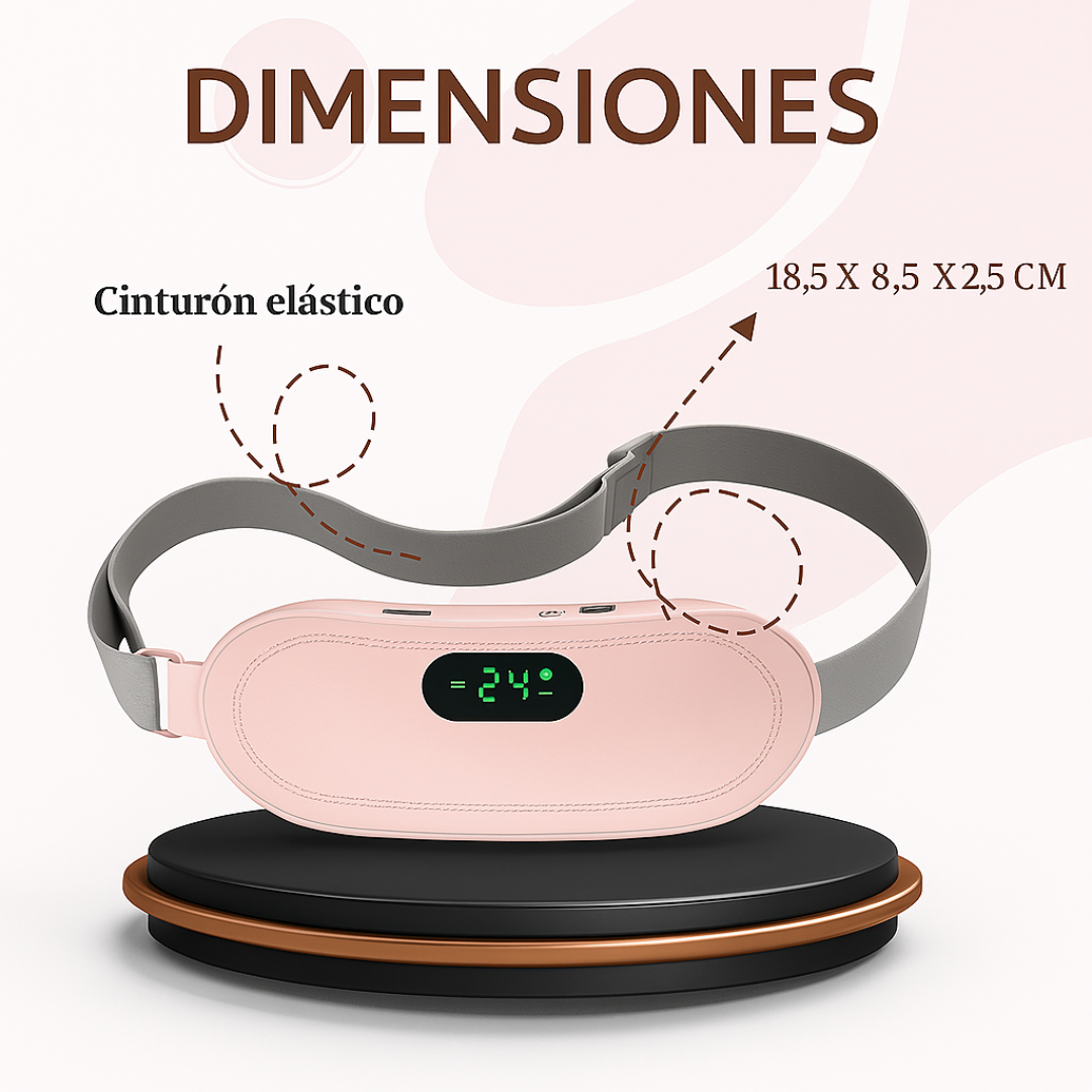 Cinturón Térmico Menstrual | Alivio Cólicos y Dolor Lumbar