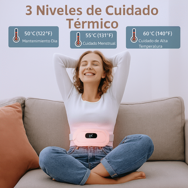Cinturón Térmico Menstrual | Alivio Cólicos y Dolor Lumbar
